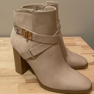 Brand New Tan Heeled Boots